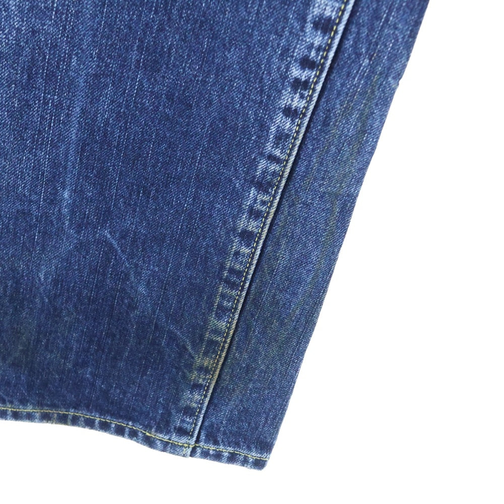 VISVIM(ヴィスヴィム) 16SS SOCIAL SCULPTURE DENIM ダメージ加工 ジッパーフライ デニム パンツ ジーンズ 0116105005015