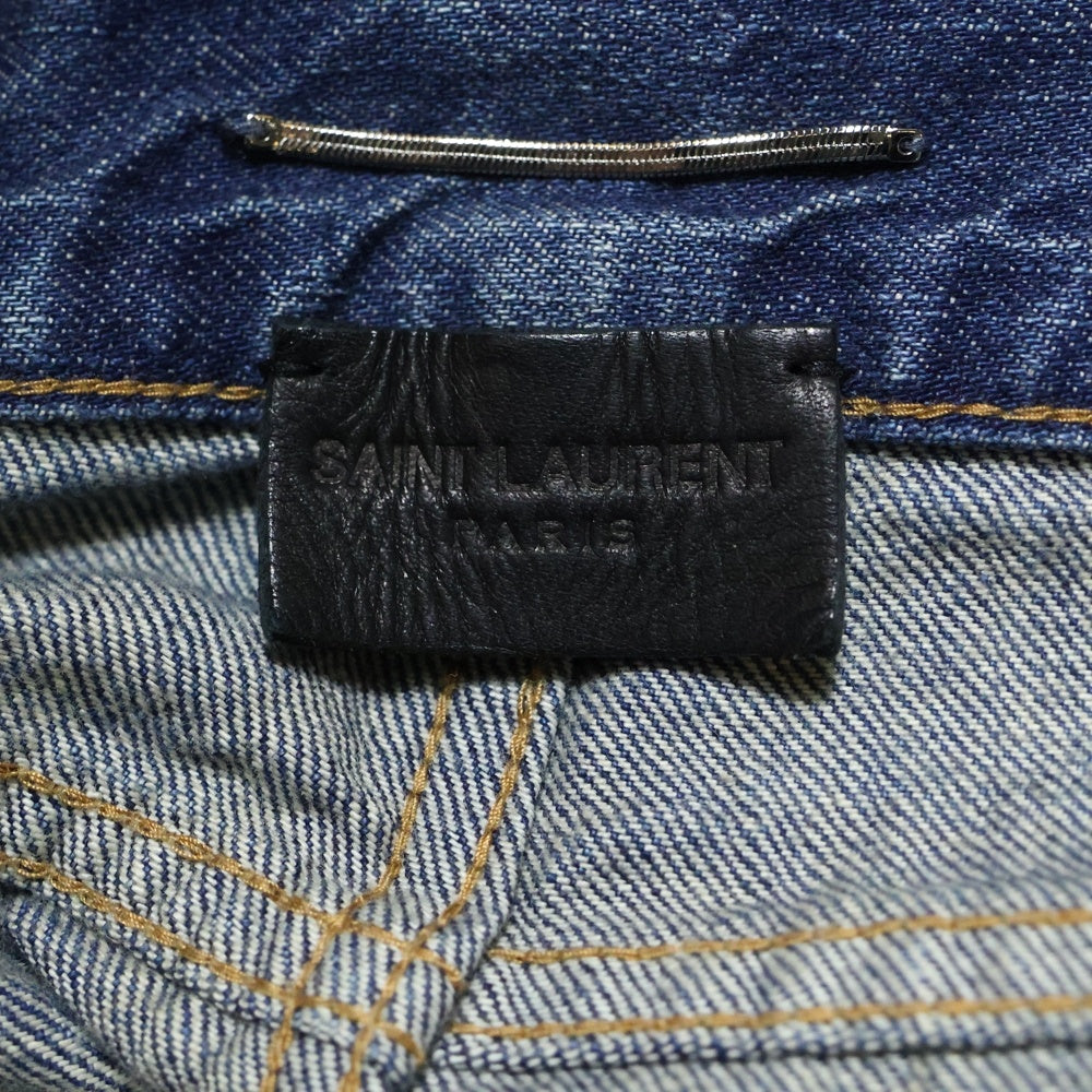 SAINT LAURENT PARIS(サンローランパリ) ボタンフライ ストレートデニムパンツ インディゴ 625675 Y945Q