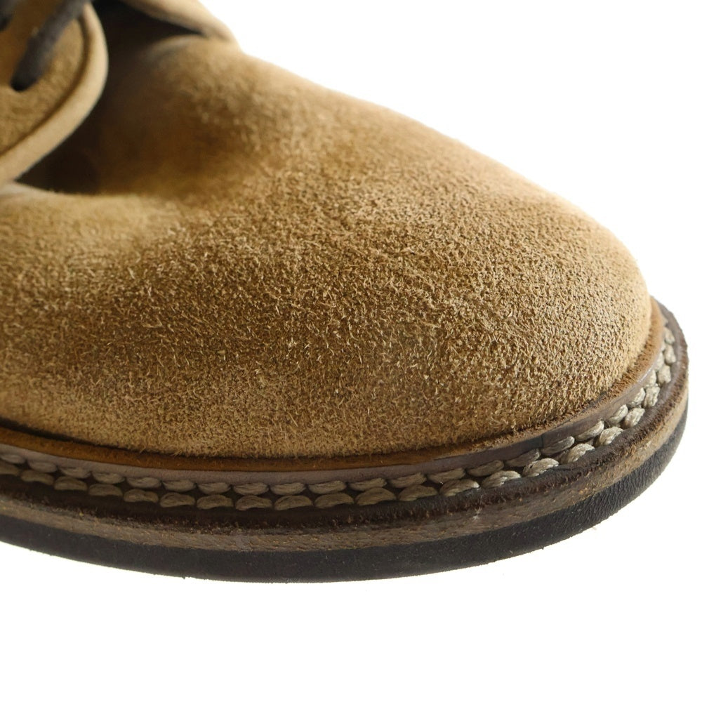 BRUNELLO CUCINELLI(ブルネロクチネリ) レースアップ プレーントゥ スエード ローカットシューズ ブラウン
