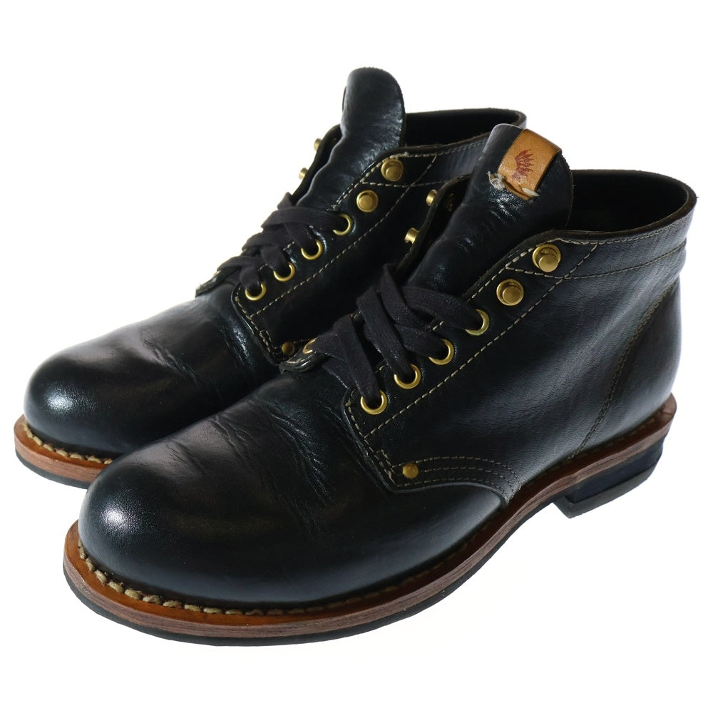 VISVIM(ヴィスヴィム) BRIGADIER BOOTS レザー ブルガディア レースアップ ブーツ ブラック