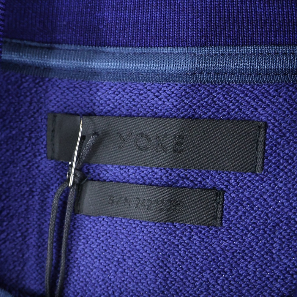 YOAK(ヨーク) 24AW 3/4 ZIP PULLOVER SWEAT SHIRT ジップ プルオーバー スウェット シャツ トレーナー ブルー