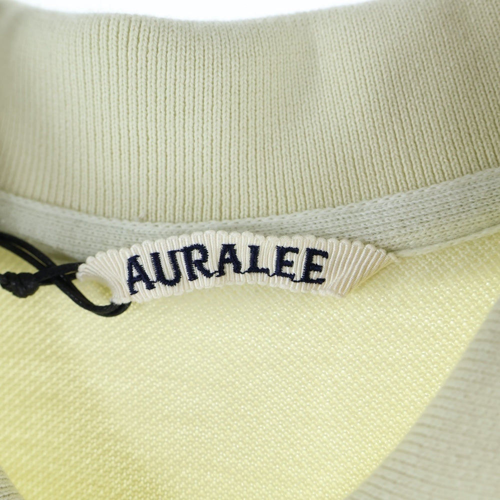AURALEE(オーラリー) 25SS Pima Cotton Heavy Pique POLO ピケ 半袖ポロシャツ ベージュ A25SP01SK