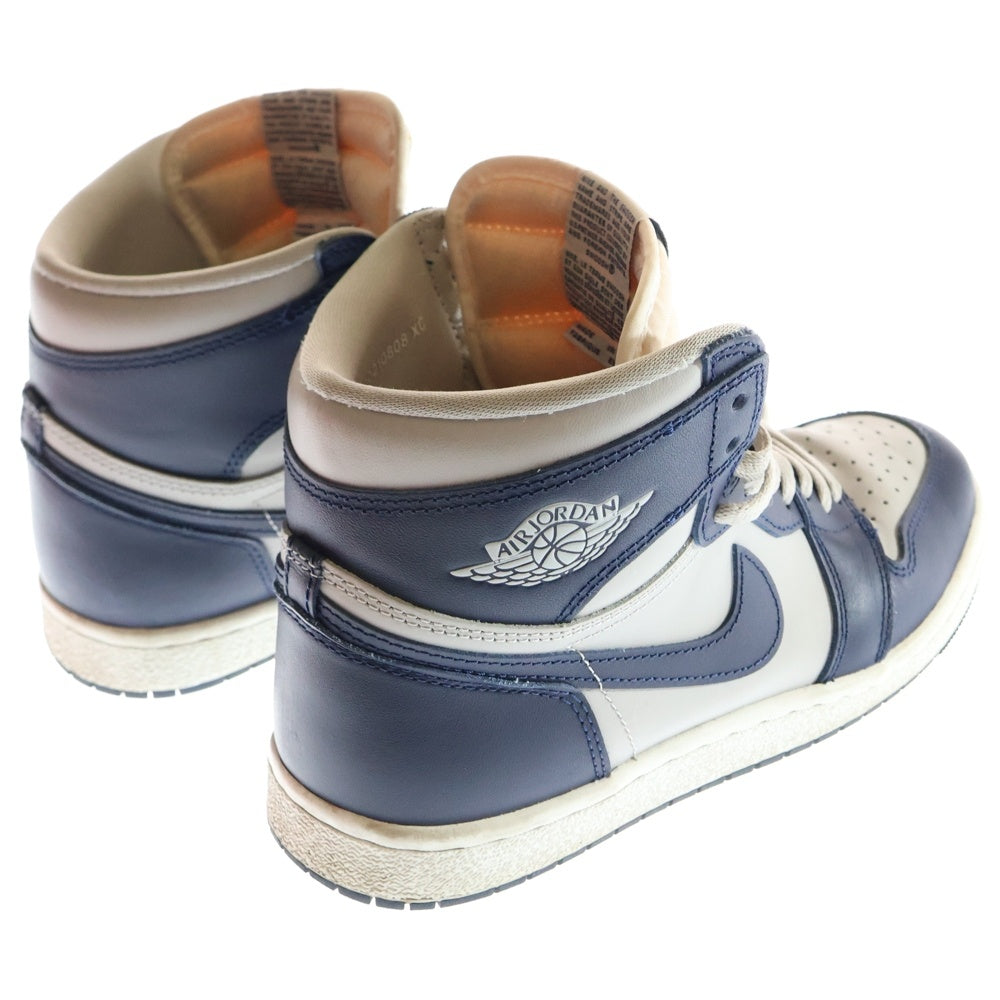 NIKE(ナイキ) AIR JORDAN 1 HIGH 85 GEORGETOWN エアジョーダン 1 85 ジョージタウン ハイカットスニーカー グレー/ネイビー US9/27cm BQ4422-400