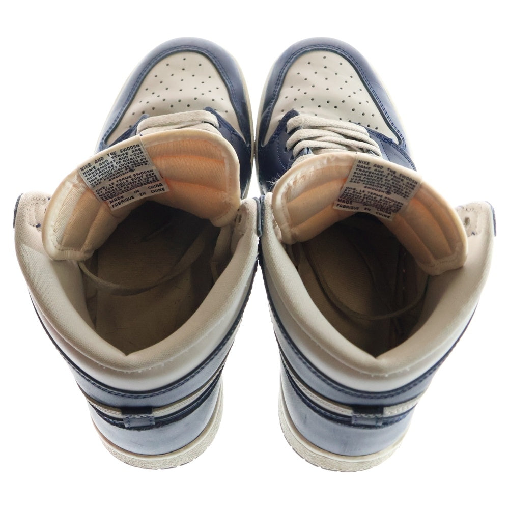NIKE(ナイキ) AIR JORDAN 1 HIGH 85 GEORGETOWN エアジョーダン 1 85 ジョージタウン ハイカットスニーカー グレー/ネイビー US9/27cm BQ4422-400
