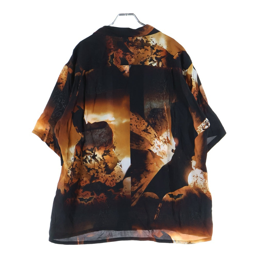 WACKO MARIA(ワコマリア) 25SS ×DARKNIGHT S/S HAWAIIAN SHIRT ダークナイト オープンカラー ハワイアン レーヨン 半袖シャツ ブラウン/ブラック