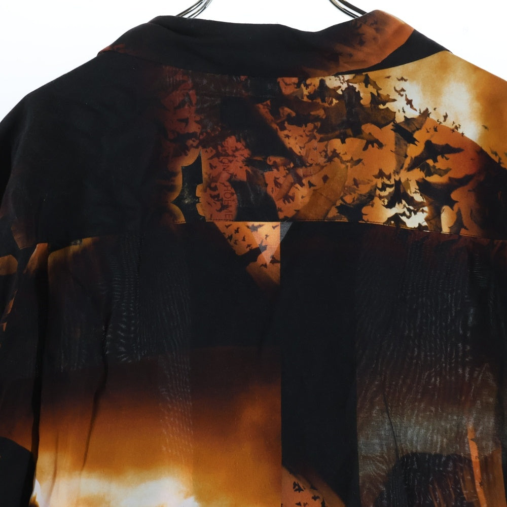 WACKO MARIA(ワコマリア) 25SS ×DARKNIGHT S/S HAWAIIAN SHIRT ダークナイト オープンカラー ハワイアン レーヨン 半袖シャツ ブラウン/ブラック