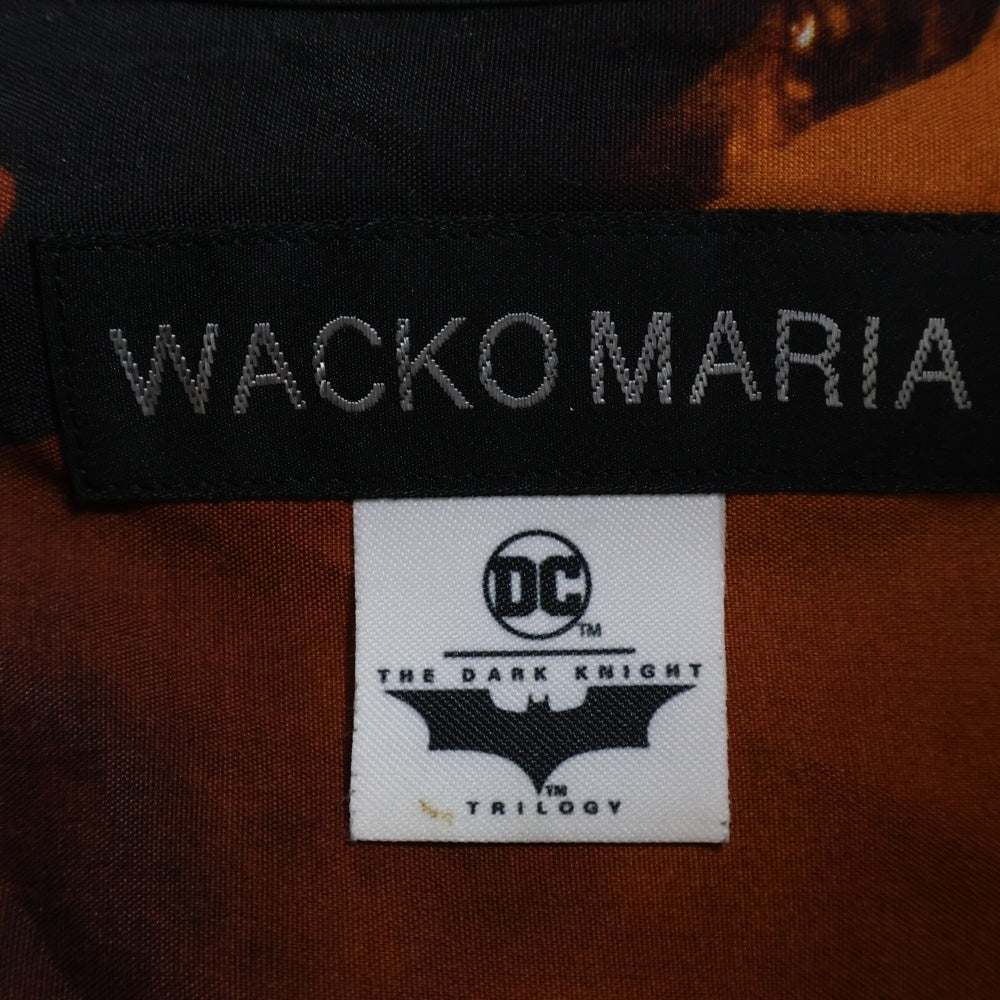 WACKO MARIA(ワコマリア) 25SS ×DARKNIGHT S/S HAWAIIAN SHIRT ダークナイト オープンカラー ハワイアン レーヨン 半袖シャツ ブラウン/ブラック