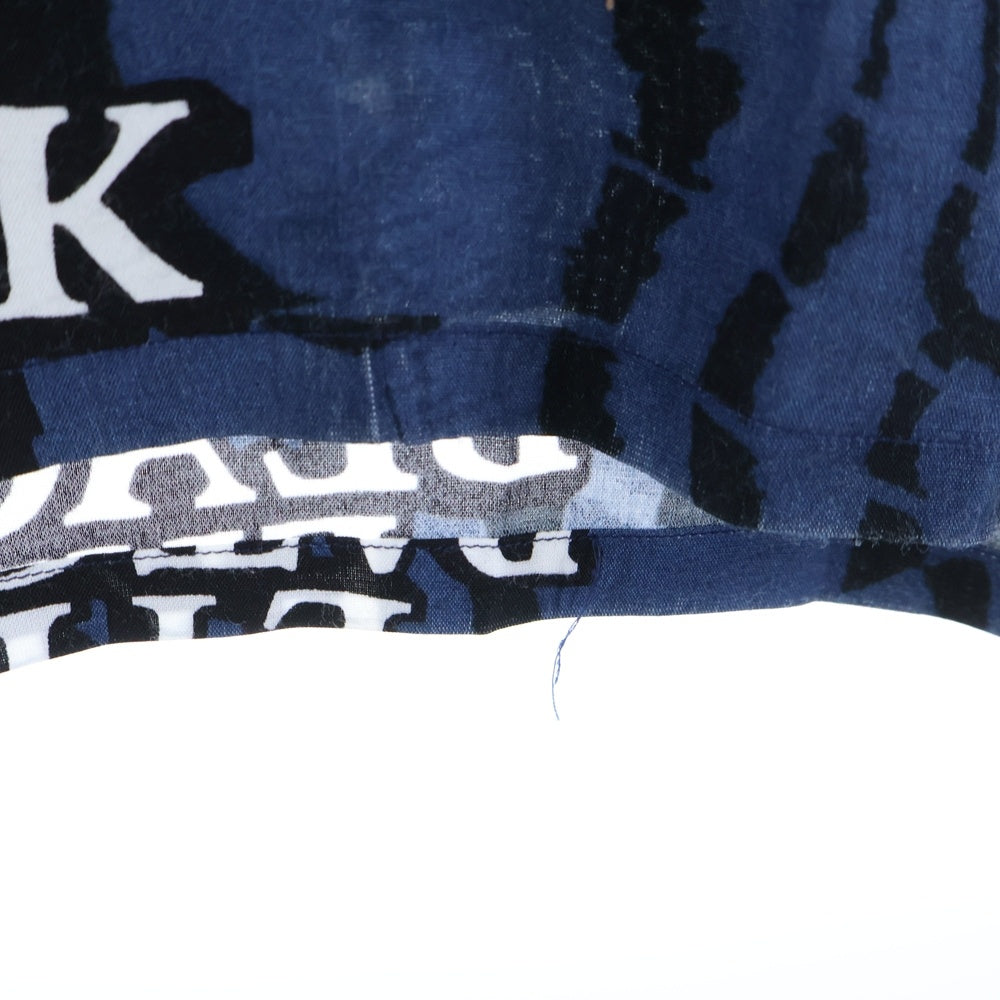 WACKO MARIA(ワコマリア) 22AW ×BLACKEYEPATCH HAWAIIAN SHIRT S/S ブラックアイパッチ オープンカラー ハワイアン レーヨン 半袖シャツ ネイビー