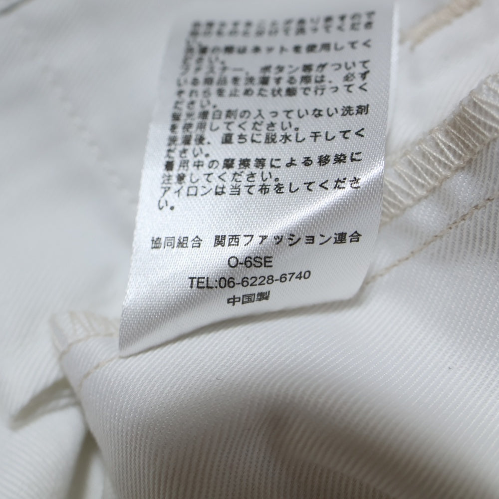 Dickies(ディッキーズ) 24SS ×TRIPSTER トリップスター 4B テーラードジャケット スラックス ロングパンツ ワーク セットアップスーツ ホワイト 241M10BM01/241M40BM01
