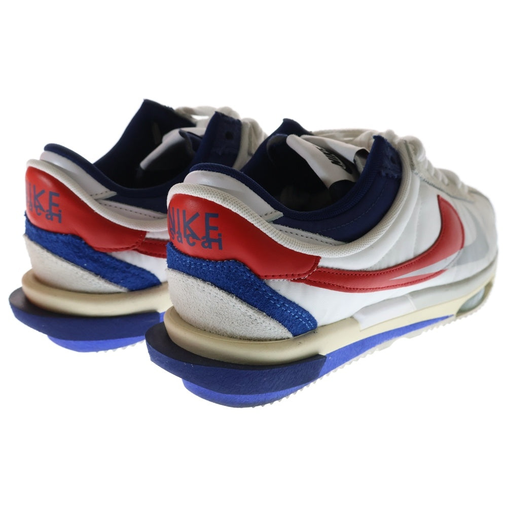 NIKE(ナイキ) ×sacai ZOOM CORTEZ SP サカイ ズームコルテッツ プラットフォーム ローカットスニーカー ホワイト/レッド/ブルー US11/29cm DQ0581-100