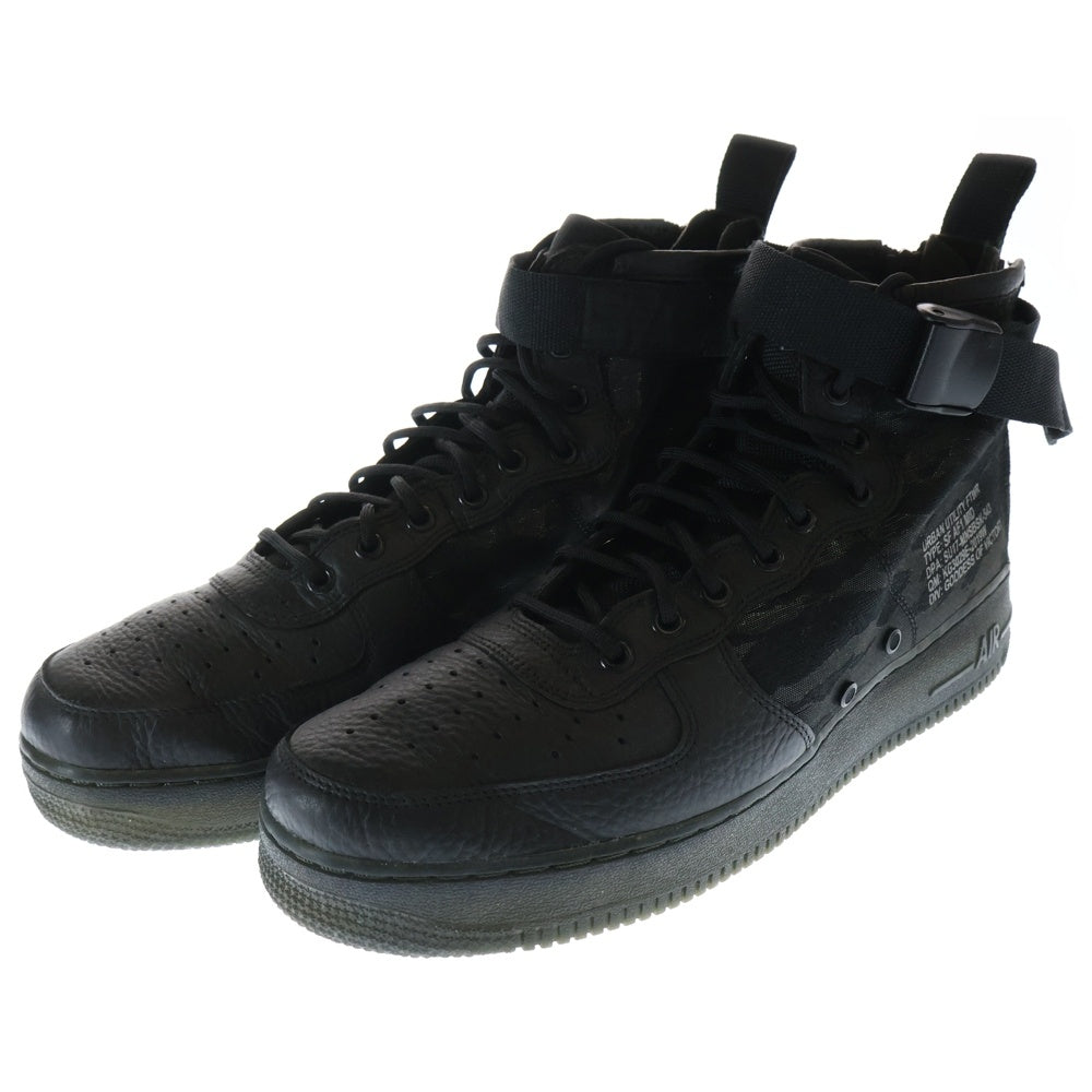 NIKE(ナイキ) SF AIR FORCE 1 MID QS エアフォース1 カモ柄 ミッドカットスニーカー ブラック US11/29cm AA7345-001