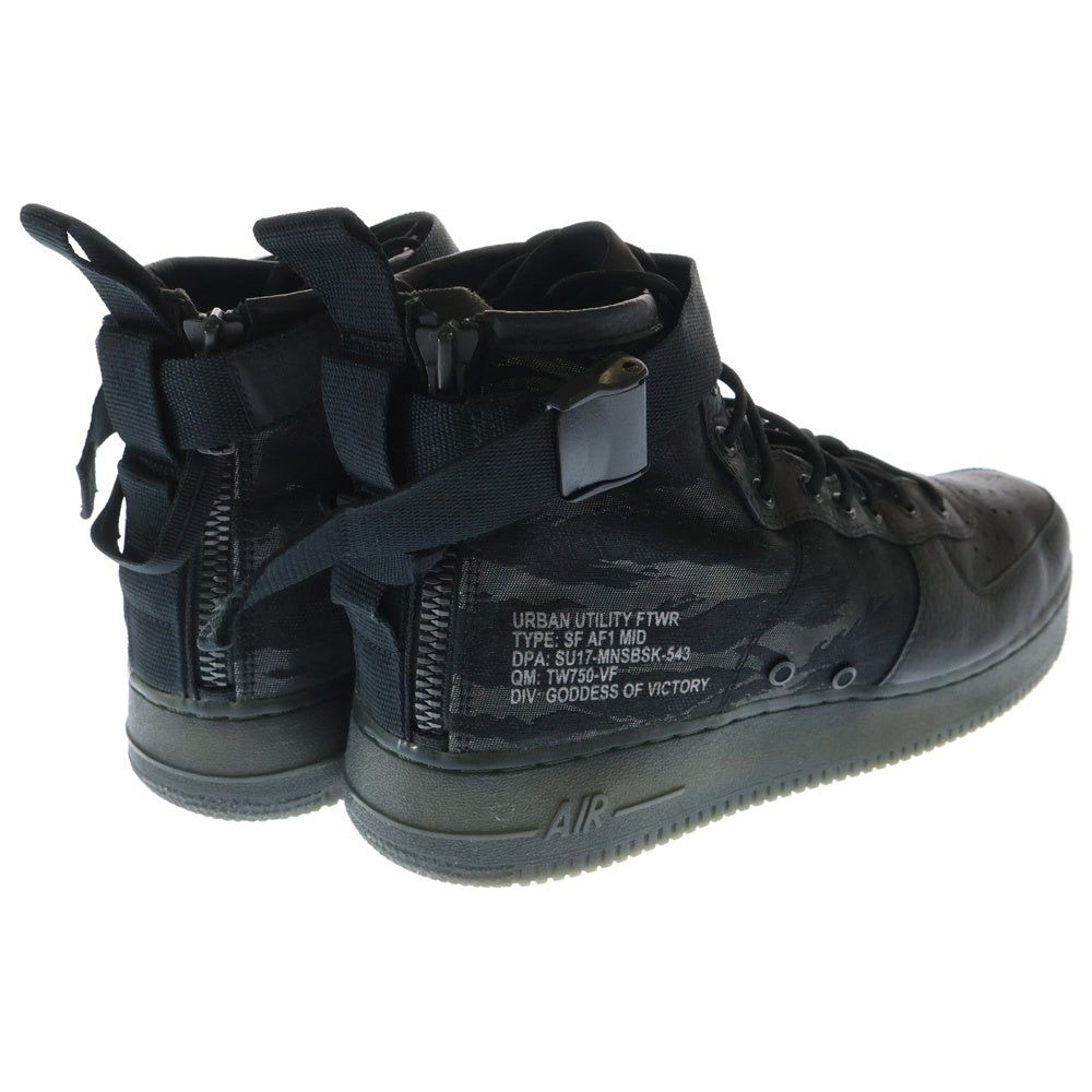 NIKE(ナイキ) SF AIR FORCE 1 MID QS エアフォース1 カモ柄 ミッドカットスニーカー ブラック US11/29cm AA7345-001