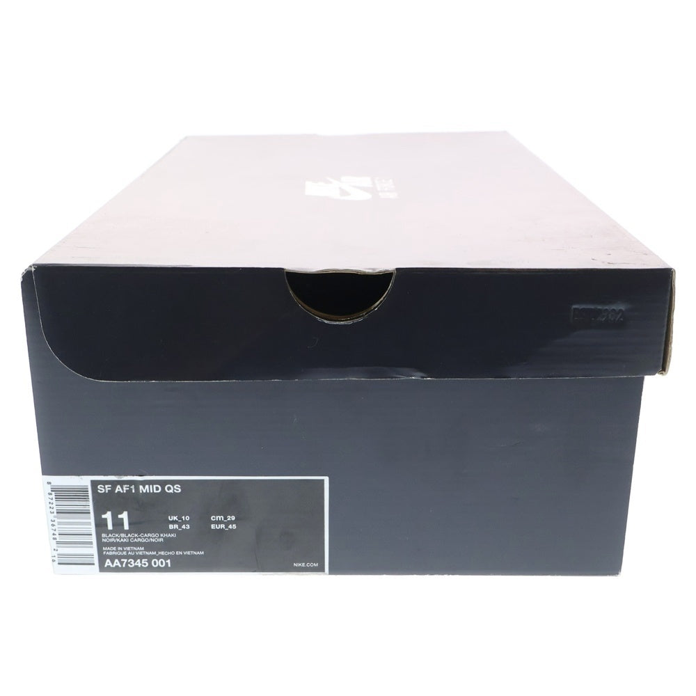 NIKE(ナイキ) SF AIR FORCE 1 MID QS エアフォース1 カモ柄 ミッドカットスニーカー ブラック US11/29cm AA7345-001