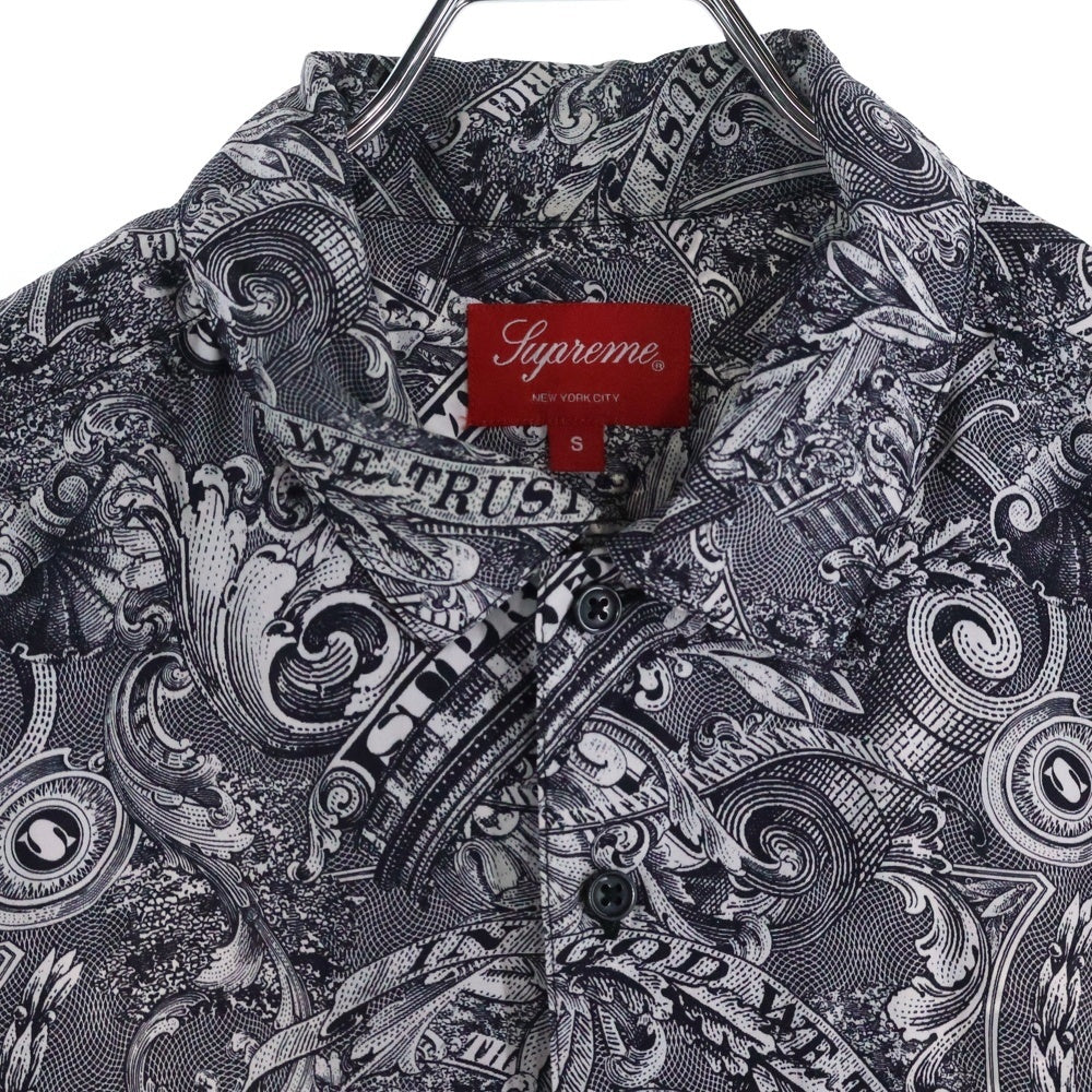 SUPREME(シュプリーム) 23SS Dollar S/S Shirt ダラー 総柄プリント 半袖シャツ グレー