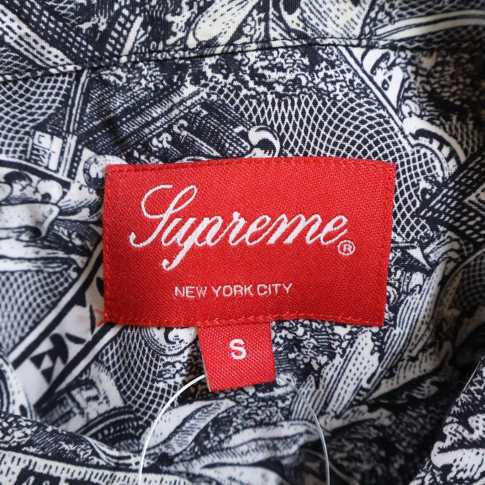 SUPREME(シュプリーム) 23SS Dollar S/S Shirt ダラー 総柄プリント 半袖シャツ グレー