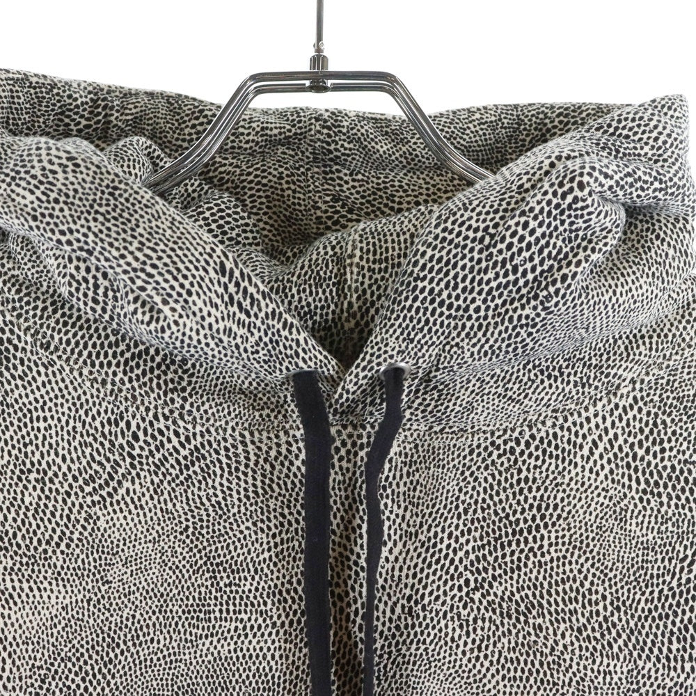 SUPREME(シュプリーム) Small Box Hooded Sweatshirt Snakeskin スモールボックスロゴ プルオーバーパーカー スウェットフーディ スネークスキン グレー