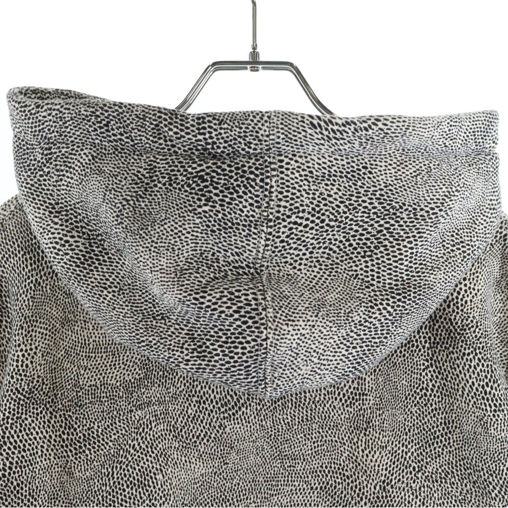SUPREME(シュプリーム) Small Box Hooded Sweatshirt Snakeskin スモールボックスロゴ プルオーバーパーカー スウェットフーディ スネークスキン グレー