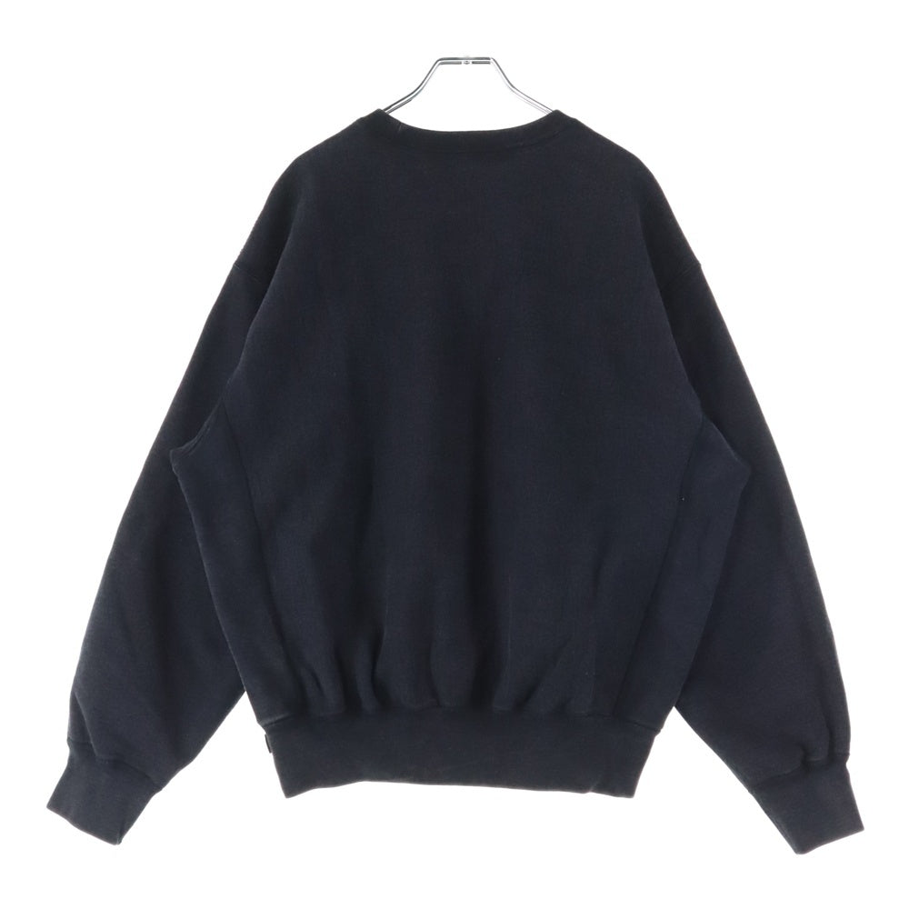 SUPREME(シュプリーム) 25SS Washed Box Logo Crewneck ウォッシュドボックスロゴ クルーネック スウェットトレーナー ブラック