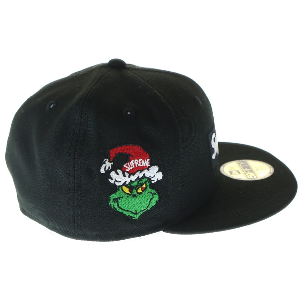 SUPREME(シュプリーム) 24AW ×NEW ERA Grinch Box Logo ニューエラ グリンチ ボックスロゴ ベースボールキャップ 帽子 ブラック