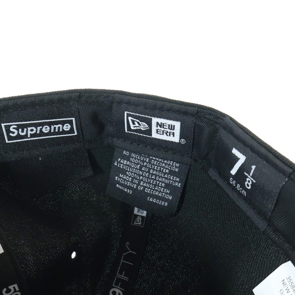 SUPREME(シュプリーム) 24AW ×NEW ERA Grinch Box Logo ニューエラ グリンチ ボックスロゴ ベースボールキャップ 帽子 ブラック