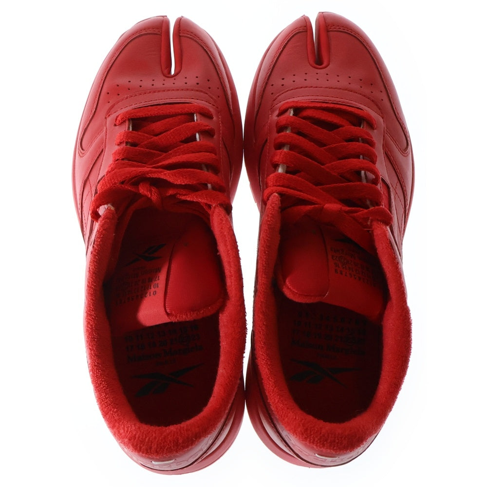 Maison Martin Margiela(メゾンマルタンマルジェラ) ×Reebok Classic Leather Tabi リーボック 足袋スニーカー レッド US9/27cm H04866