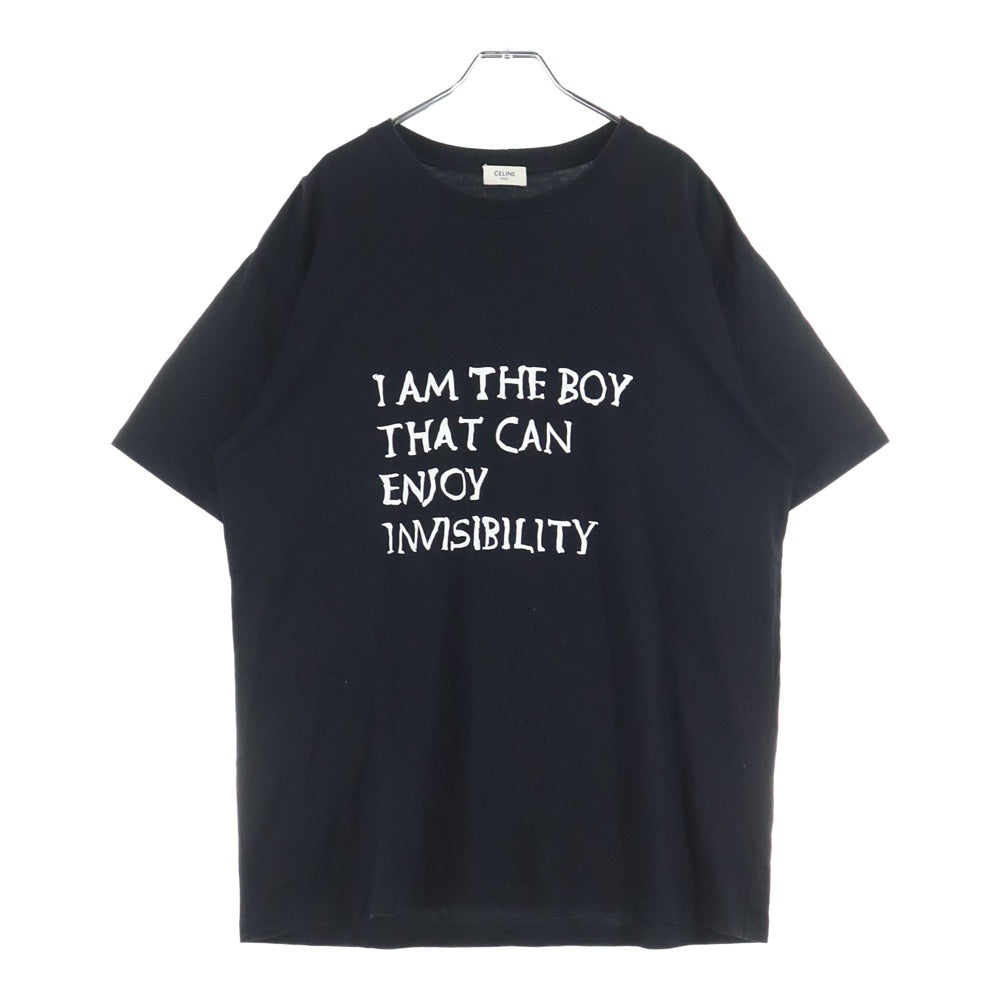 CELINE(セリーヌ) I AM THE BOY クルーネック半袖Tシャツ ブラック 2X44F671Q