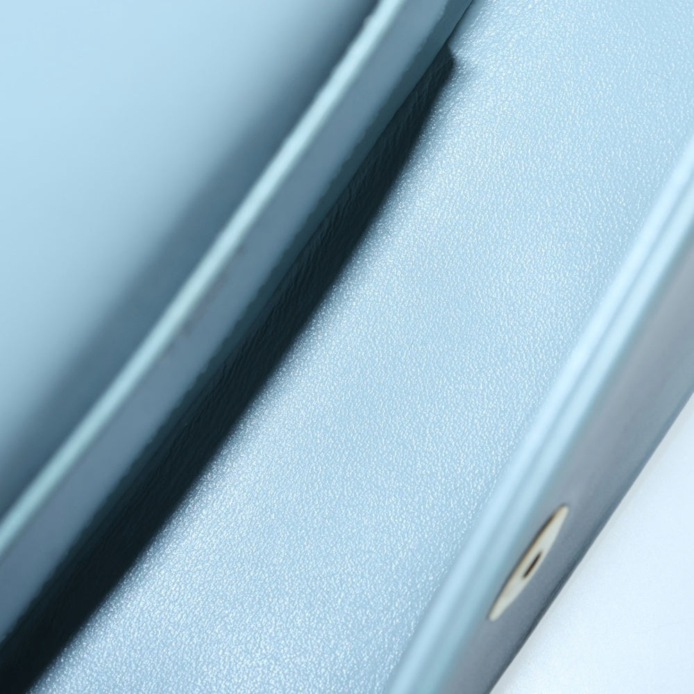 CELINE(セリーヌ) タブー レザー 2WAY ショルダーバッグ 肩掛け トート ハンド ゴールド カデナ ブルー