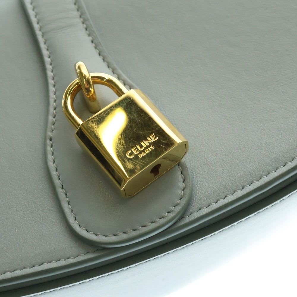 CELINE(セリーヌ) タブー レザー 2WAY ショルダーバッグ 肩掛け トート ハンド ゴールド カデナ ブルー