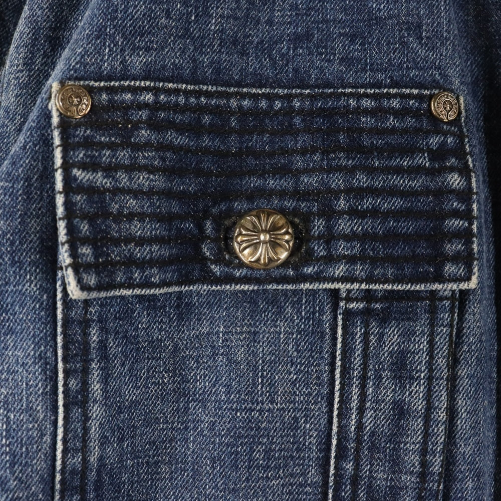 CHROME HEARTS(クロムハーツ) SOAP ON A ROPE ムートン デニムジャケット インディゴ