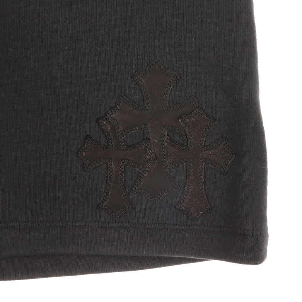 CHROME HEARTS(クロムハーツ) GRP Y NOT Sweat Shorts ワイノット クロスパッチ スウェット ショーツ ハーフパンツ ブラック