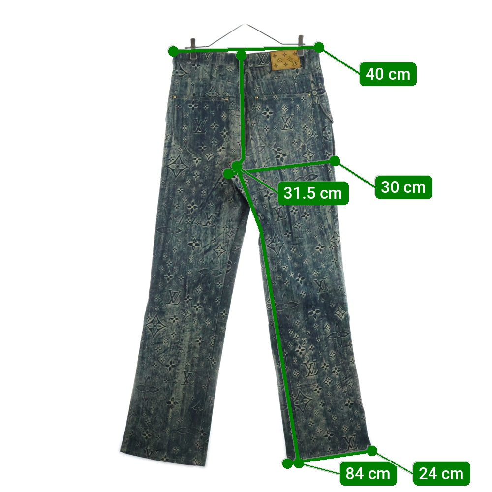 LOUIS VUITTON(ルイヴィトン) 23SS モノグラム テーラード デニムパンツ インディゴ RM2319 TC6 HOD02W