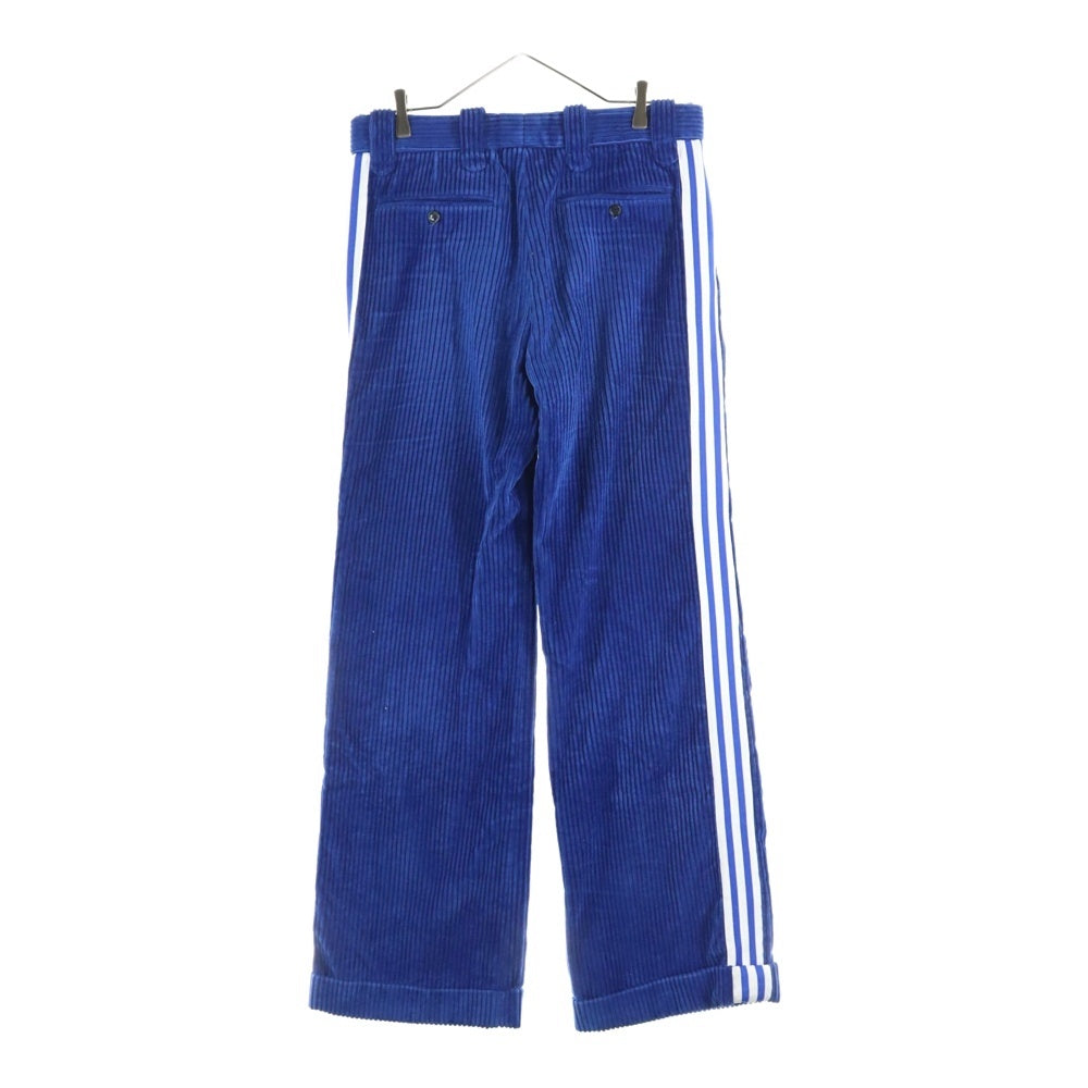 GUCCI(グッチ) 22AW ×adidas アディダス ホースビット コーデュロイ スラックスパンツ ブルー696656