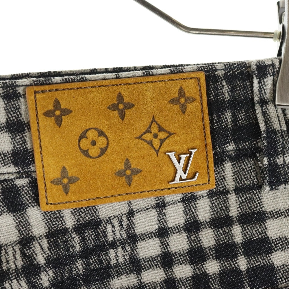 LOUIS VUITTON(ルイヴィトン) 23AW Logo Check Shorts ロゴ チェック ショーツ ハーフパンツ ブラウン RM232 APA HPD90W