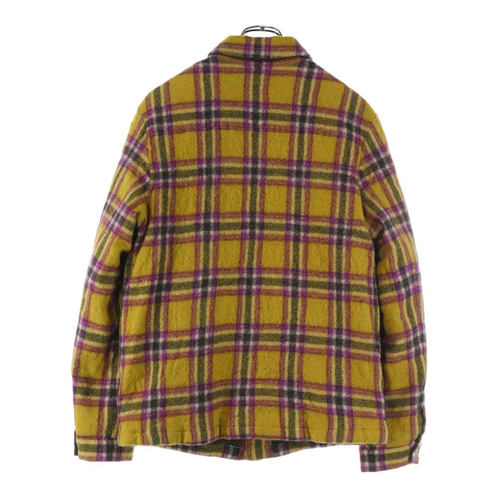 MONCLER(モンクレール) 21AW KURYS ウールチェック ダウンシャツジャケット イエロー G20911A00133
