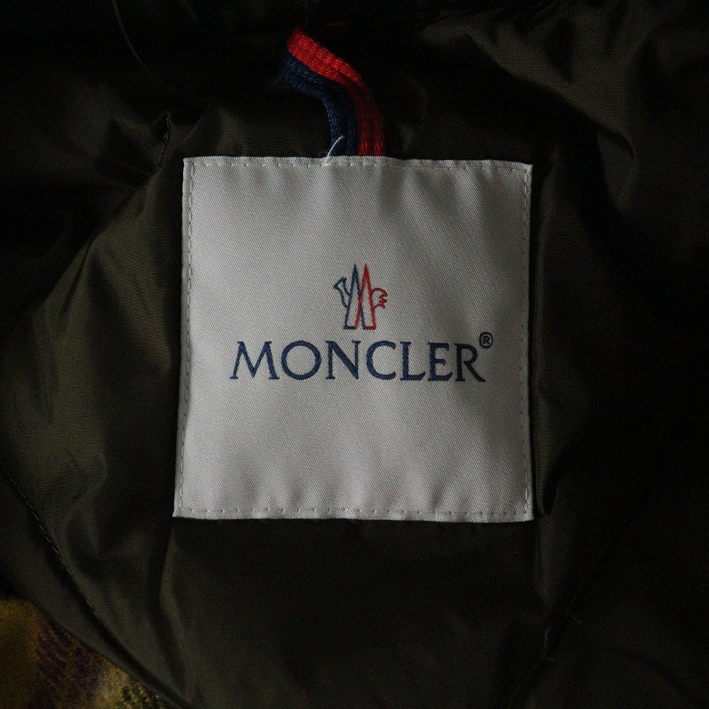 MONCLER(モンクレール) 21AW KURYS ウールチェック ダウンシャツジャケット イエロー G20911A00133