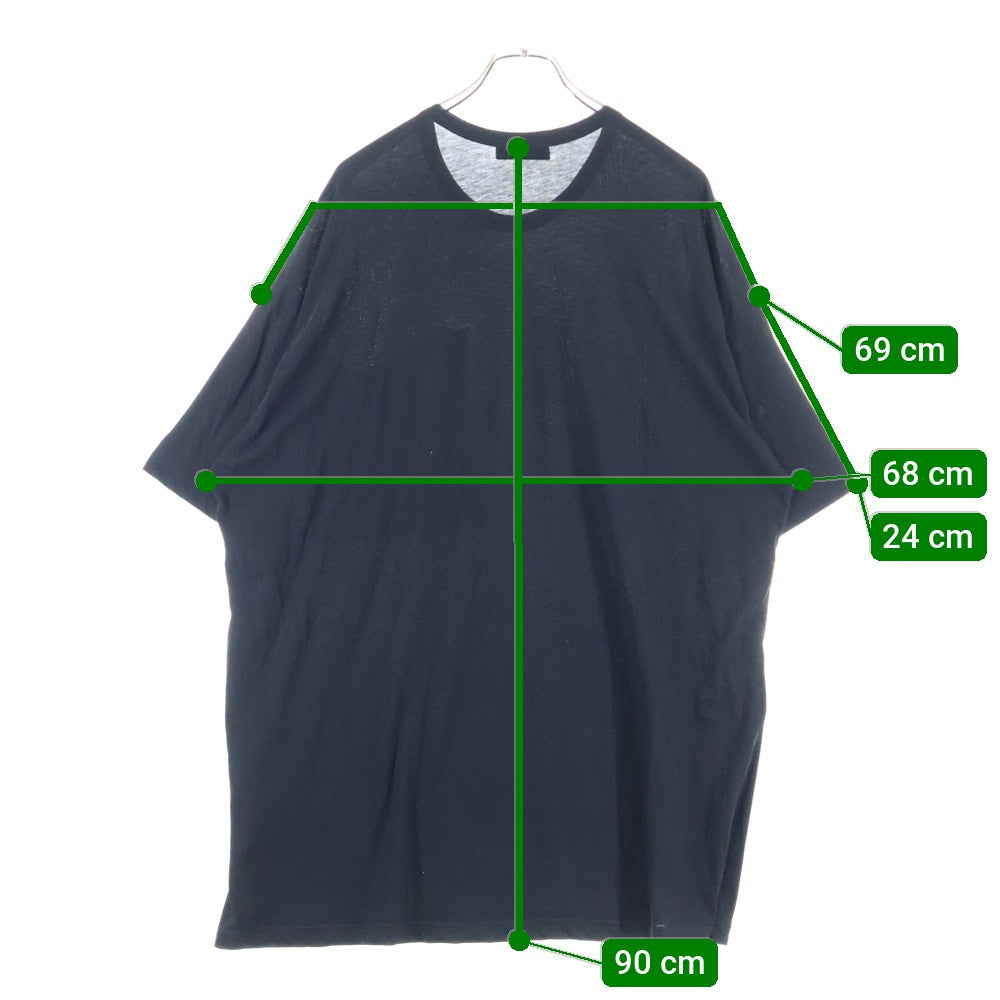 Yohji Yamamoto POUR HOMME(ヨウジヤマモト プールオム) 変形ポケット 半袖Tシャツ ブラック HO-T71-085