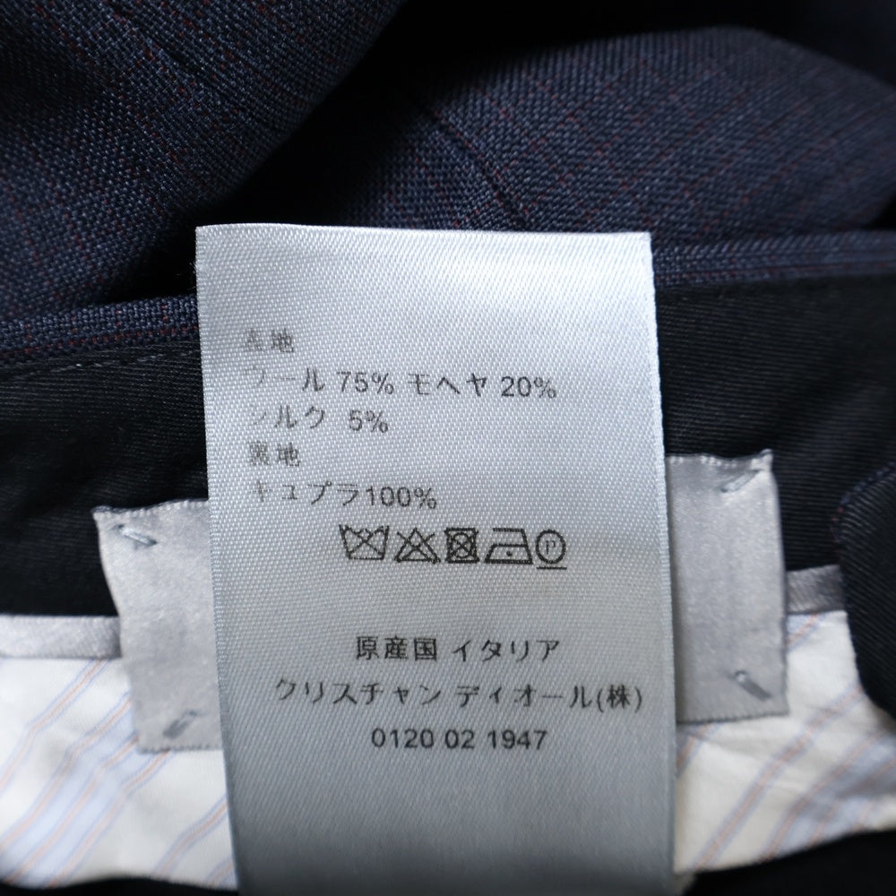 DIOR(ディオール) ピークドラペル 2B ダブルプレスト テーラードジャケット スラックスパンツ セットアップ スーツ グレー 933C701A4554