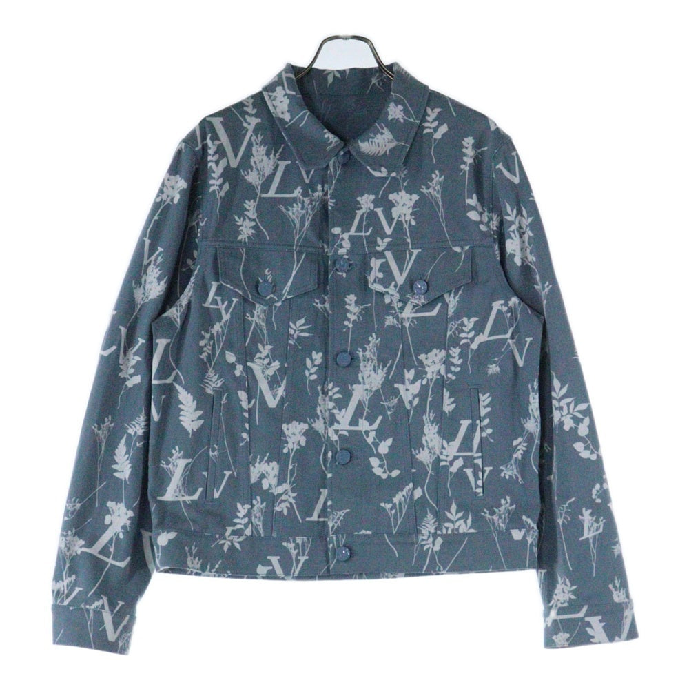 LOUIS VUITTON(ルイヴィトン) 22AW LV リーフ総柄 デニムジャケット ライトブルー RM222Q NF1 HNA59W
