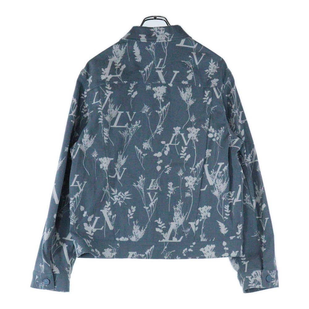 LOUIS VUITTON(ルイヴィトン) 22AW LV リーフ総柄 デニムジャケット ライトブルー RM222Q NF1 HNA59W