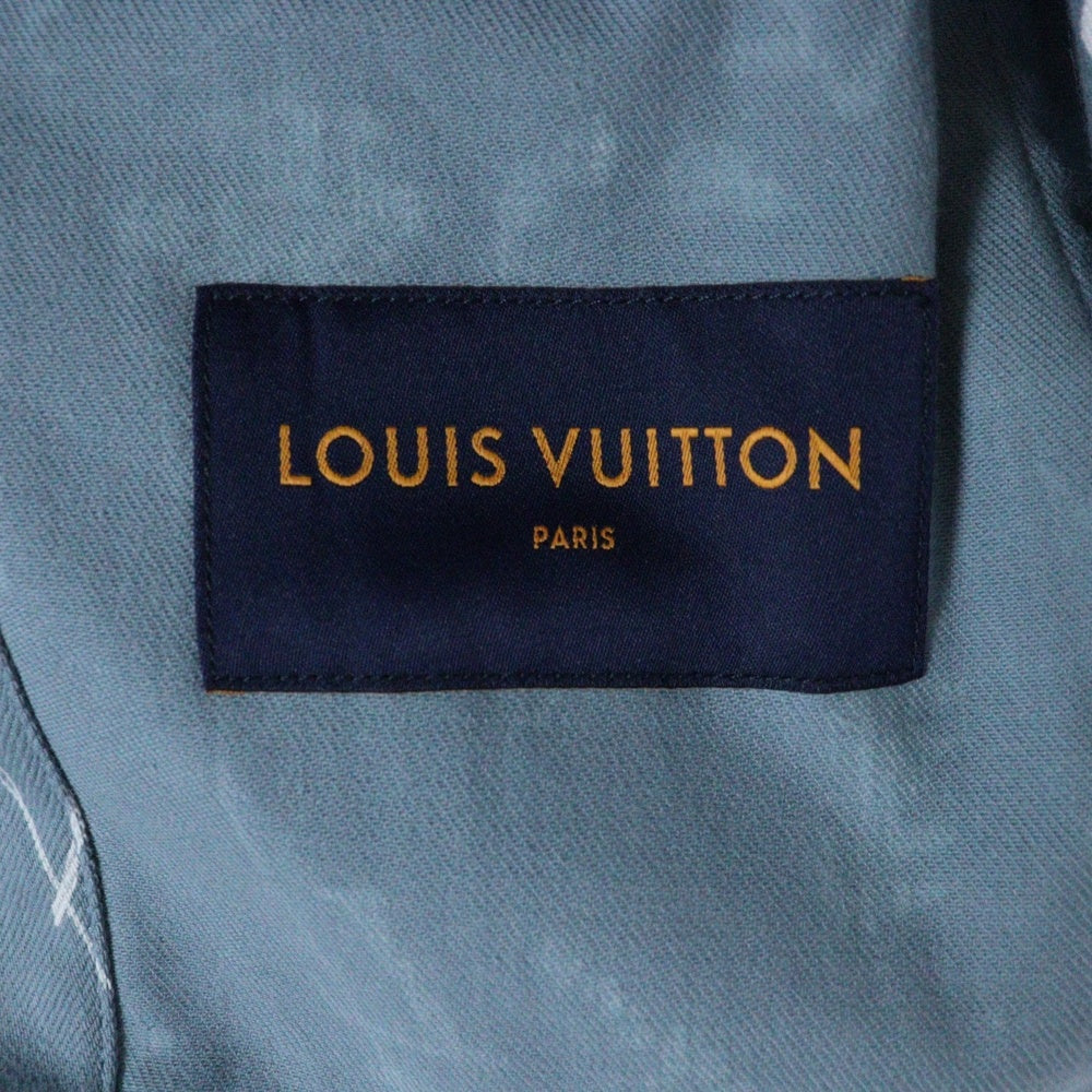 LOUIS VUITTON(ルイヴィトン) 22AW LV リーフ総柄 デニムジャケット ライトブルー RM222Q NF1 HNA59W