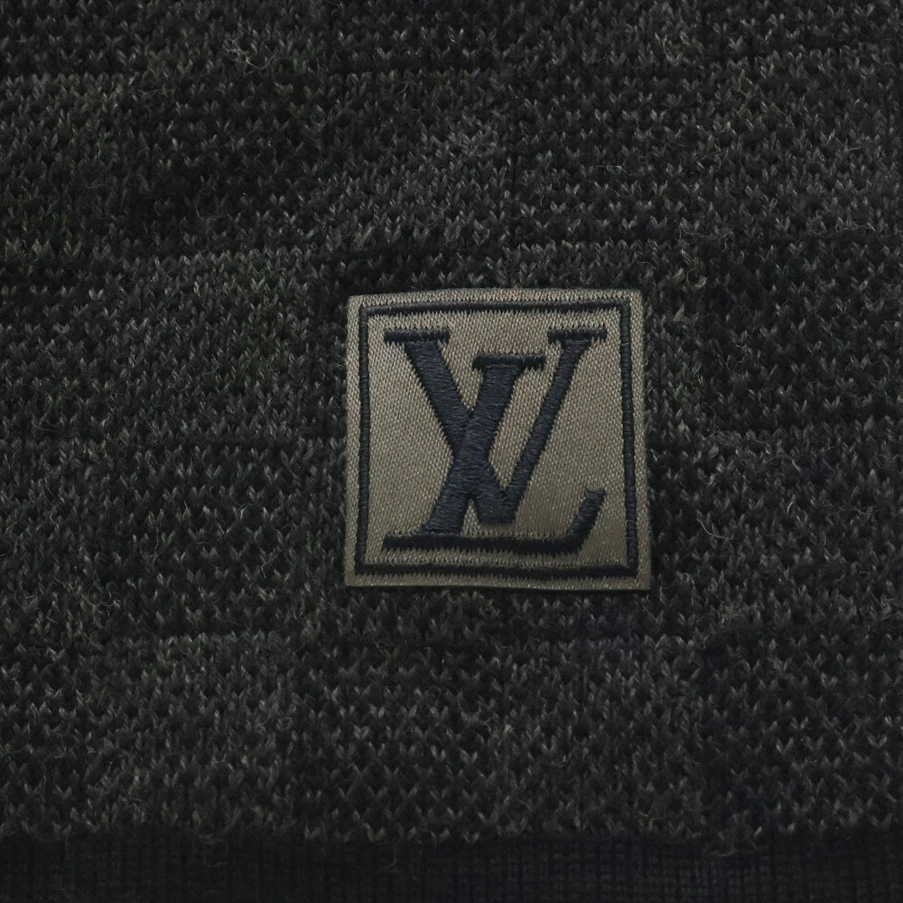 LOUIS VUITTON(ルイヴィトン) エシャルプ プティ ダミエ グラフィット ウール マフラー ブラック M70028