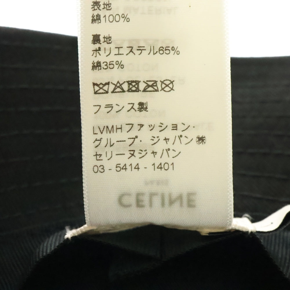 CELINE(セリーヌ) ロゴ刺繍 バケットハット 帽子 ブラック 2AU5B968P