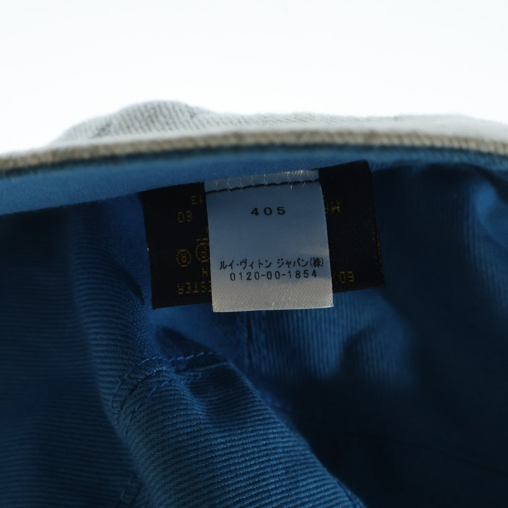 LOUIS VUITTON(ルイヴィトン) モノグラム総柄 リバーシブル デニムバケットハット 帽子 インディゴ/ブルー M76213