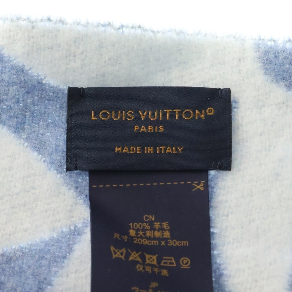 LOUIS VUITTON(ルイヴィトン) モノグラム メダリオン ウール マフラー レディース グレーM79214