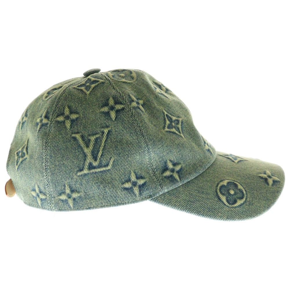 LOUIS VUITTON(ルイヴィトン) モノグラム デニム ベースボールキャップ インディゴ M7156L