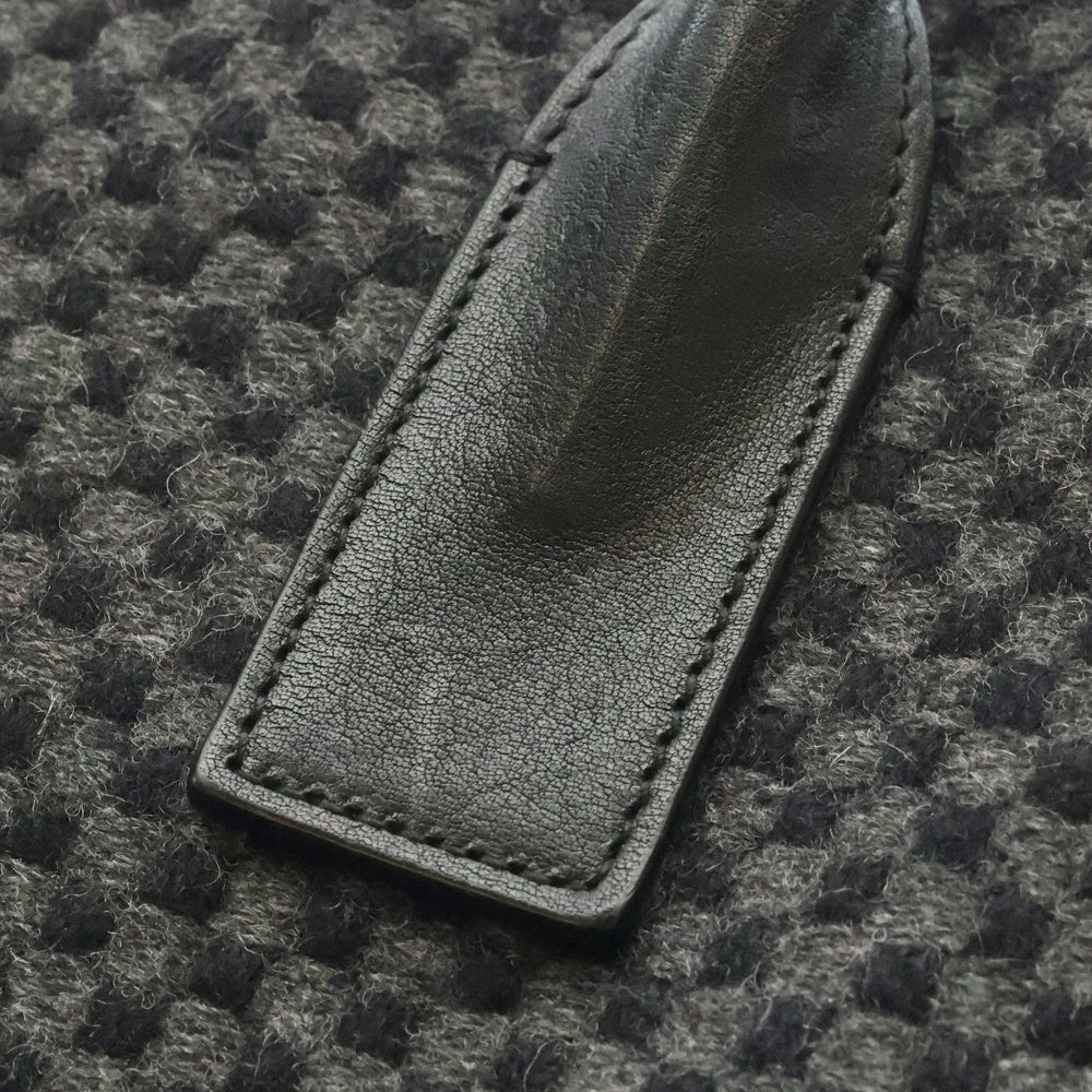 SAINT LAURENT PARIS(サンローランパリ) RIVEGAUCHE リブゴーシュ ウール トートバッグ ブラック