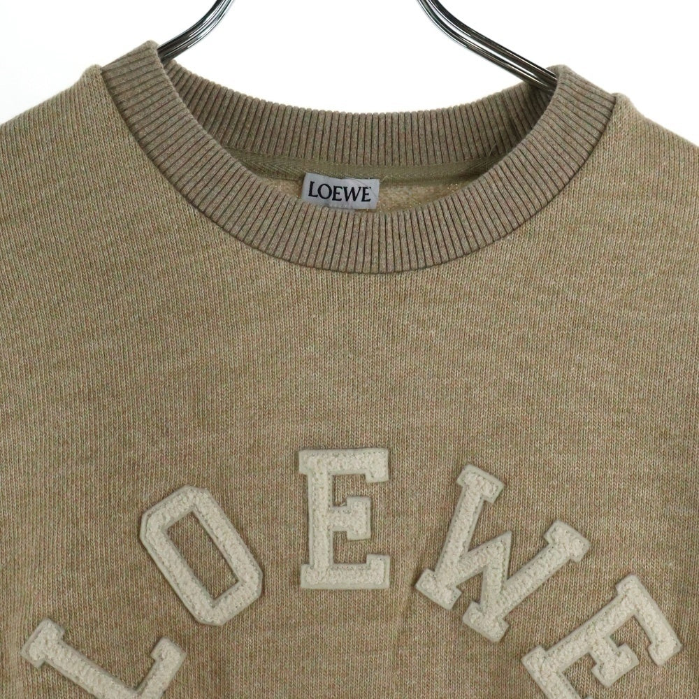 LOEWE(ロエベ) 18AW ロゴワッペン コットン ニット セーター ベージュ H6289260CR