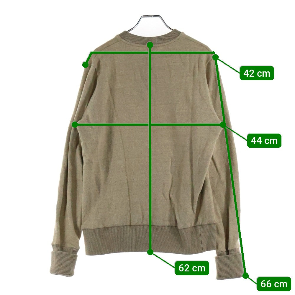 LOEWE(ロエベ) 18AW ロゴワッペン コットン ニット セーター ベージュ H6289260CR