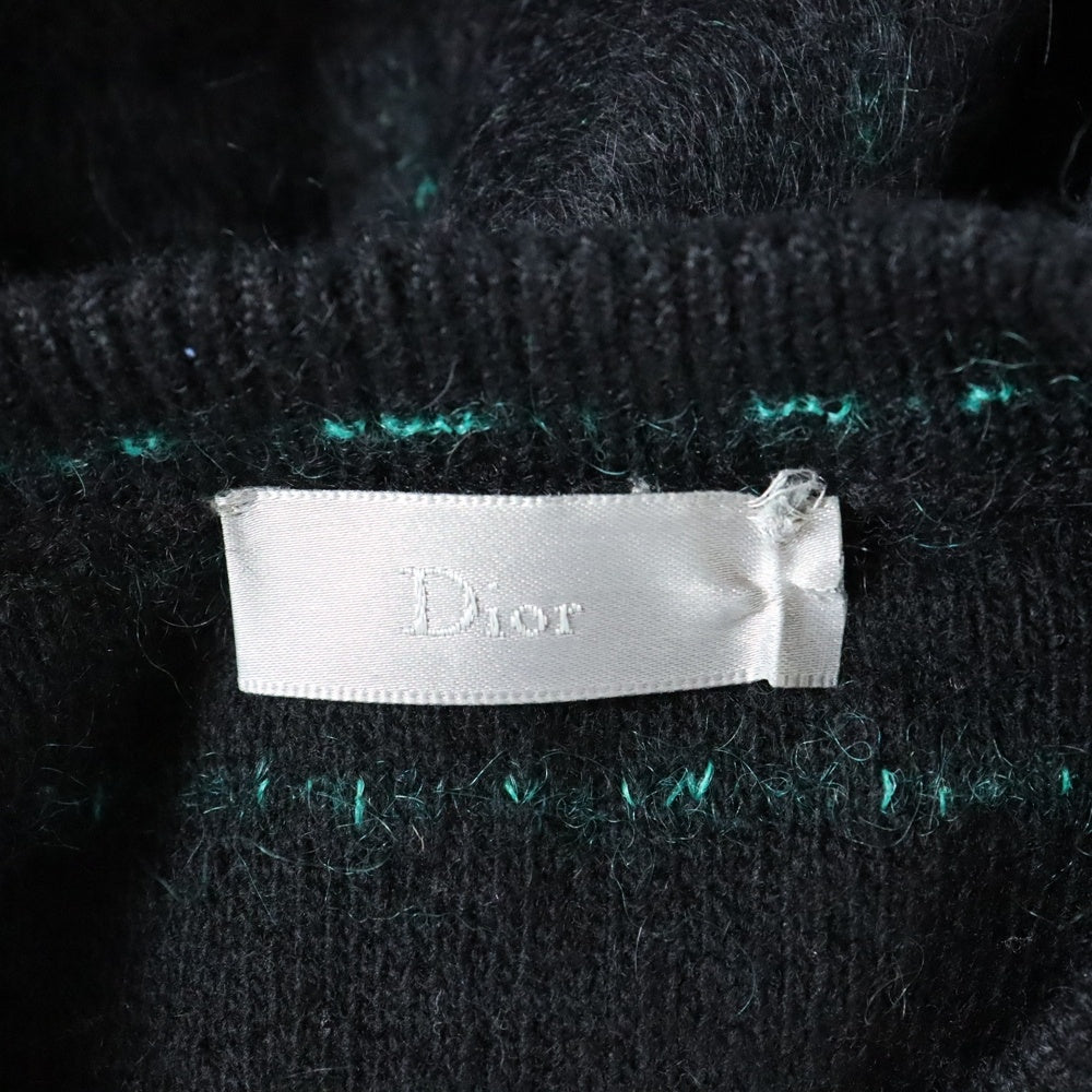 Dior HOMME(ディオールオム) 17AW ウール モヘヤ ニット セーター ブラック 733M646ZT317
