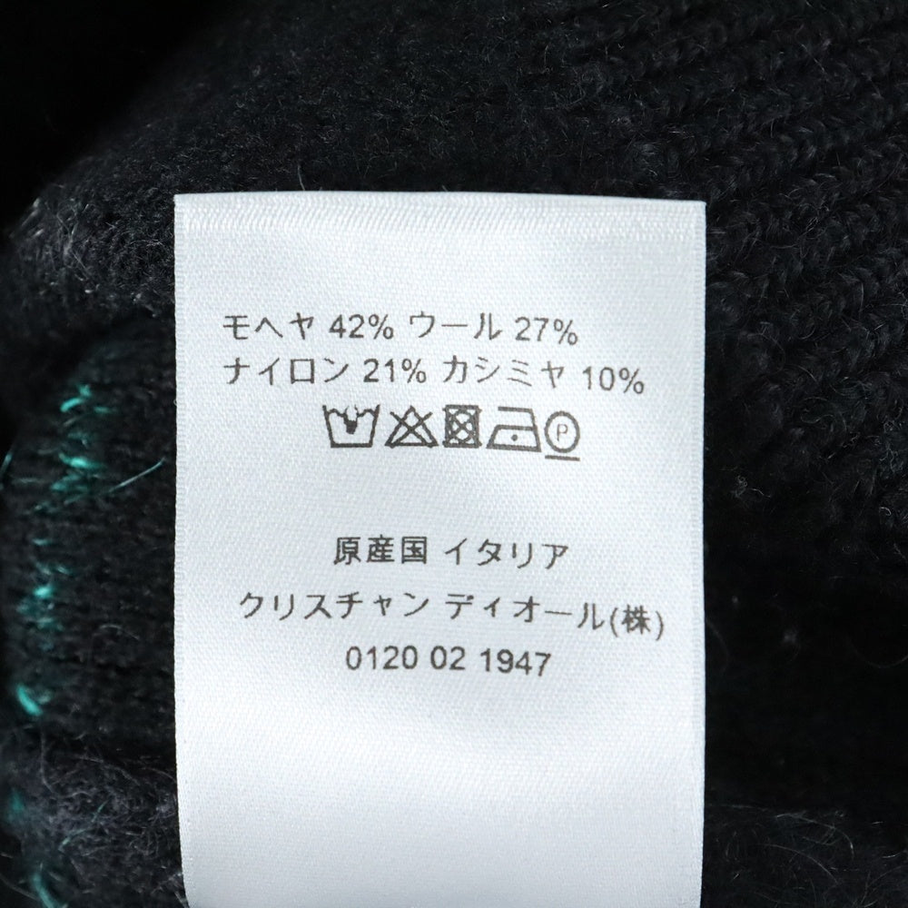 Dior HOMME(ディオールオム) 17AW ウール モヘヤ ニット セーター ブラック 733M646ZT317